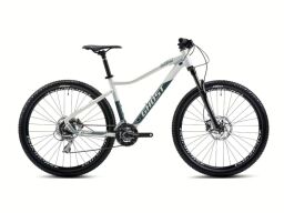 GHOST Lanao Essential 27.5 Pearl White/Metallic Green Gloss