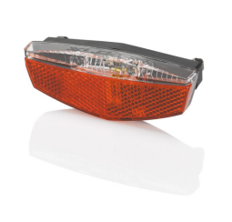 XLC Zadní LED světlo na nosič, dobíjecí CL-R19 vc. odrazky &park.svetlo E-Bike ready