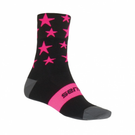 ponožky SENSOR STARS černo/růžové